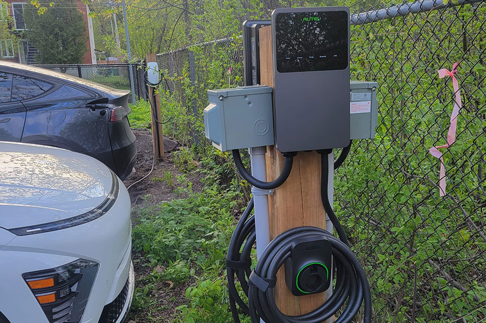 Installation borne électrique