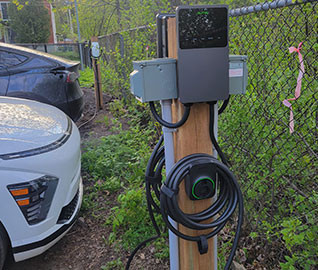 Installation borne électrique